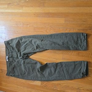 Naked and Famous Army Green Duck Selvedge.